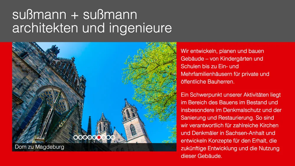 Webseite: Architektur Referenzen