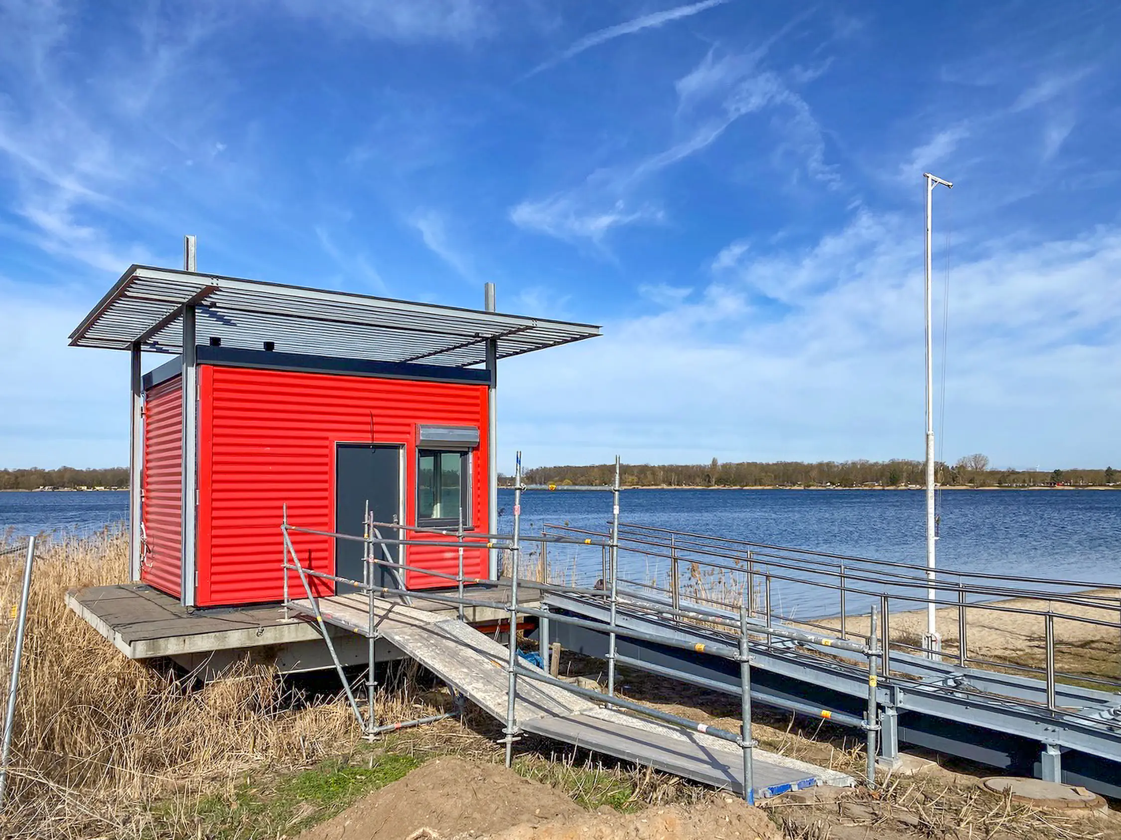 Rettungsturm 2 im Bau - NEZ Barleber See